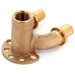 Угольник REHAU настенный ВР 20/20-1/2" RX+ длинный , бронза 4