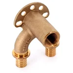 Угольник REHAU настенный ВР 20/20-1/2" RX+ длинный , бронза 5