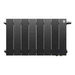Радиатор биметаллический Royal Thermo PianoForte 300 Чёрный VR80 - 8 секц. 2